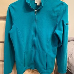 L.L. Bean Zip-Up Jacket Teal Small - Women | Color: Blue | Size: S